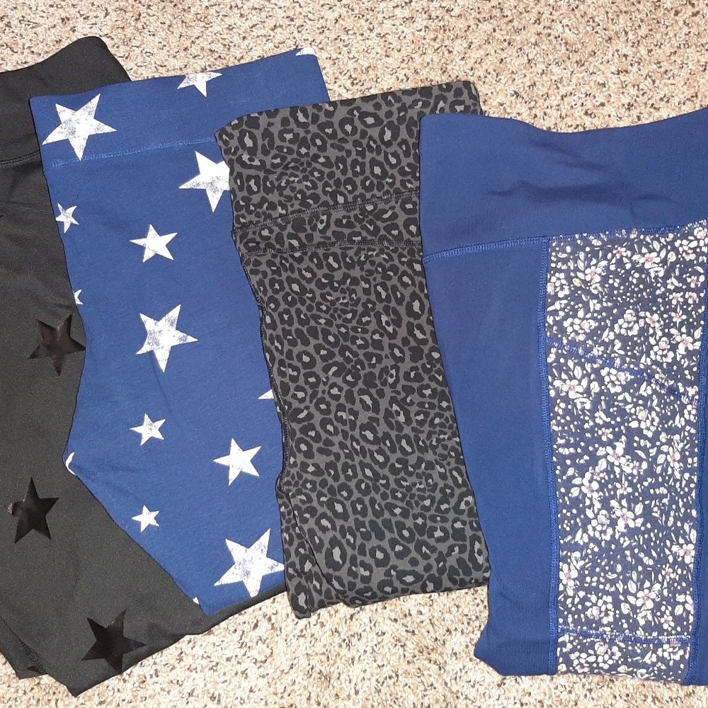 4 pair of Yoga Capris Size woman's XL